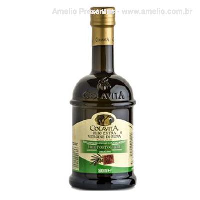 Azeite Colavita Mundo na caixa de MDF