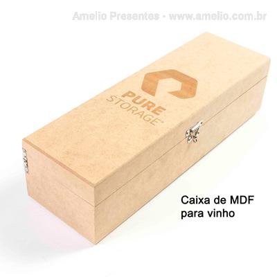 Vinho Francês Premier Merlot na caixa de MDF