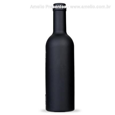 Kit vinho formato garrafa 3 peças