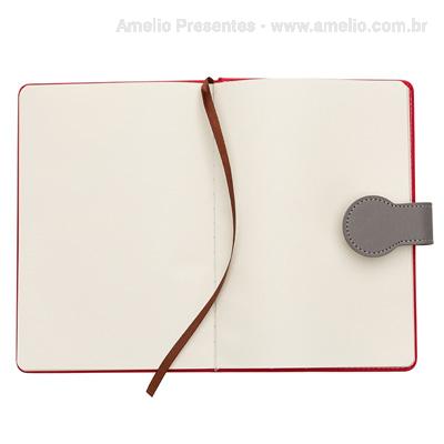 Moleskine com ímã - 21x14cm