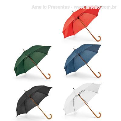 Guarda-chuva cabo de madeira