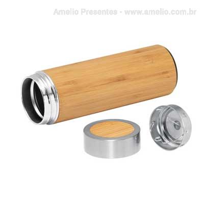 Garrafa Térmica Bambu