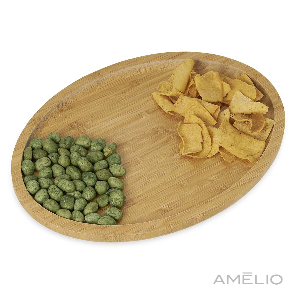 Petisqueira de Bambu Oval 28,5cm