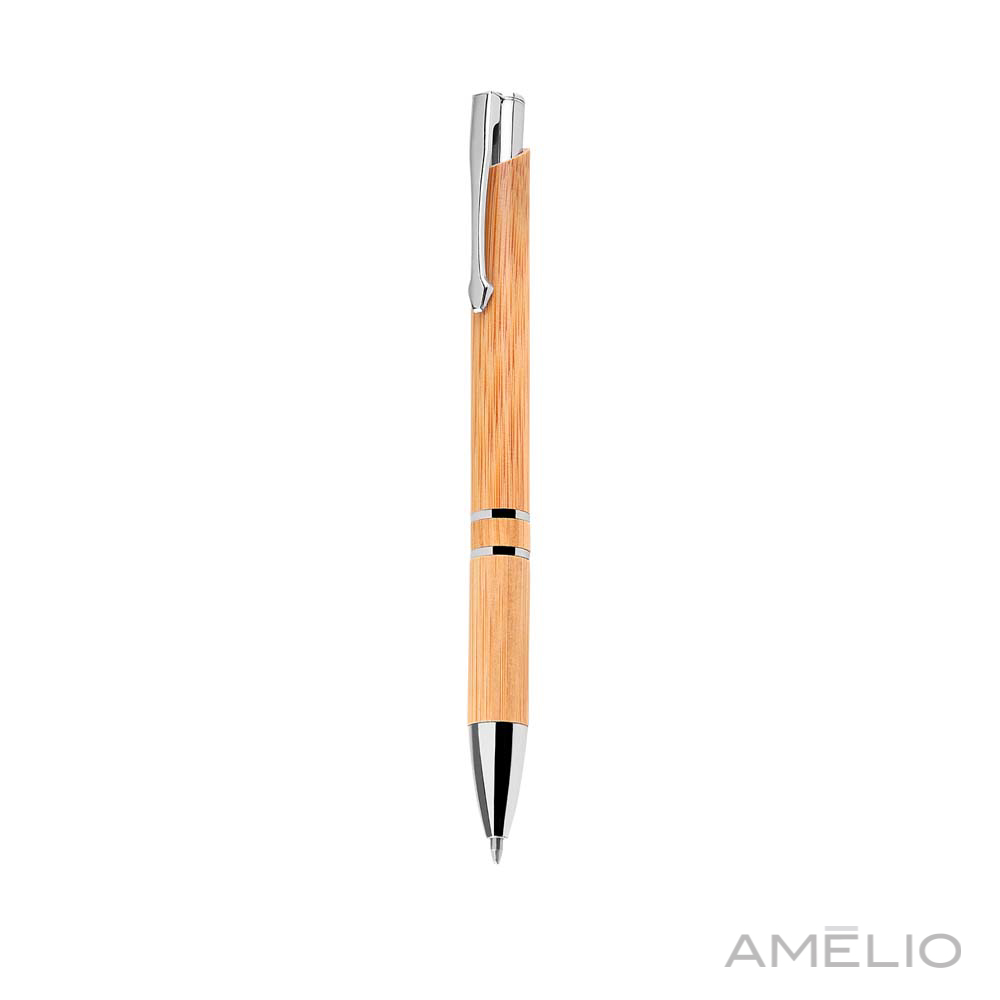 Caneta de bambu com estojo