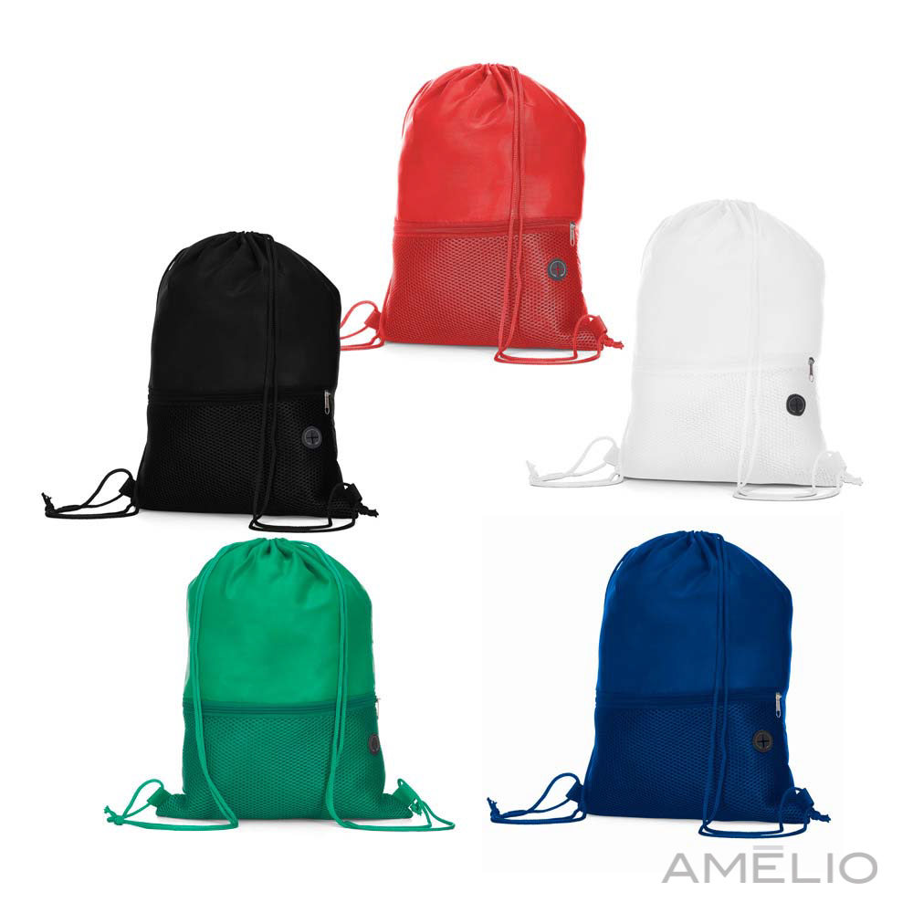 Sacochila com zíper