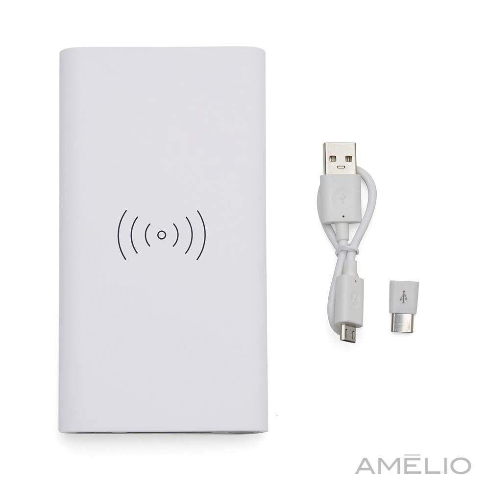 Power Bank 8000mAh com Carregamento via Indução