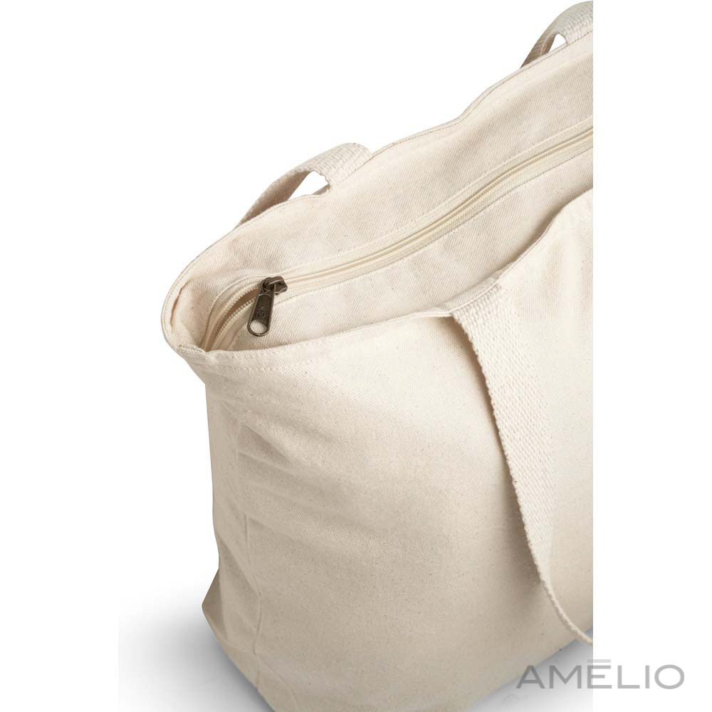 Sacola em algodão com zíper