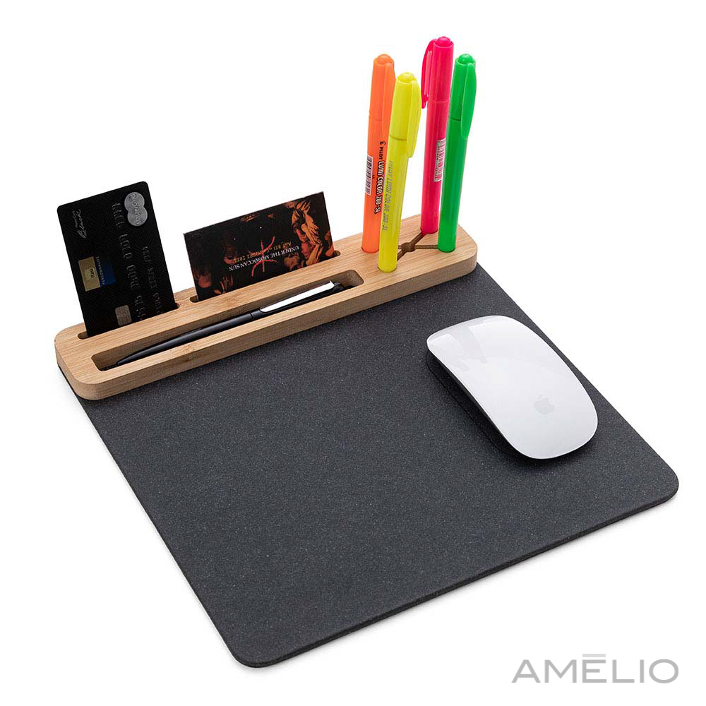 Mouse pad em bambu