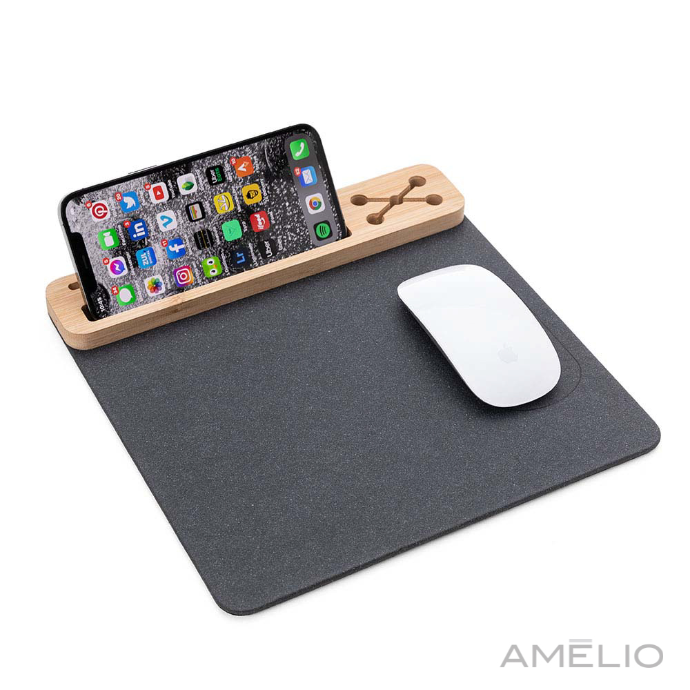 Mouse pad em bambu