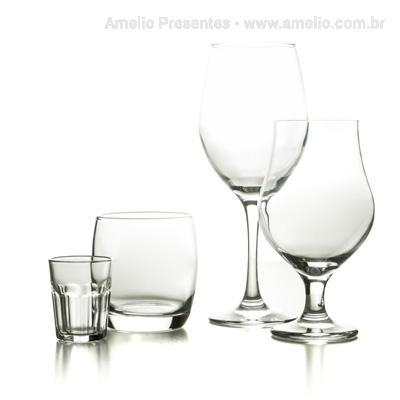 Jogo de copos de vidro