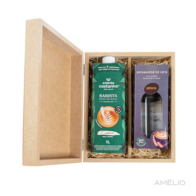 Kit Espumador de leite e Bebida barista