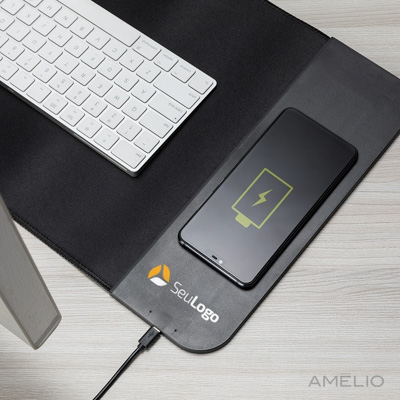 Desk Pad com carregamento por indução