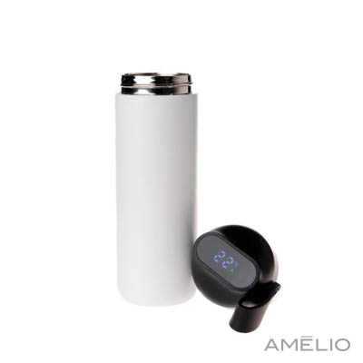 Garrafa Térmica 600ml com termômetro 