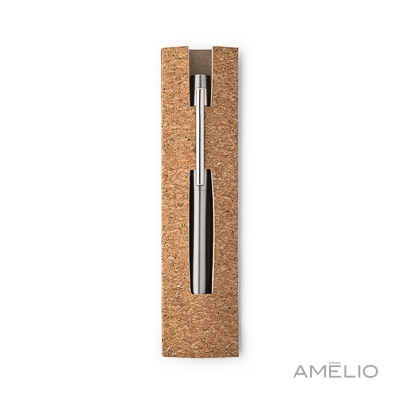 Caneta em aço inox reciclado