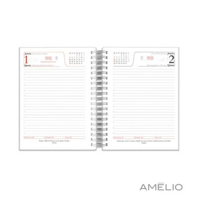 Agenda Wire-o Capa Premium com Ano