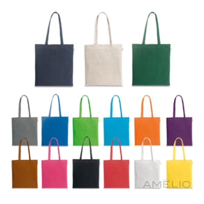 Sacola em algodão reciclado e poliéster reciclado