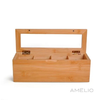 Caixa para chá em bambu