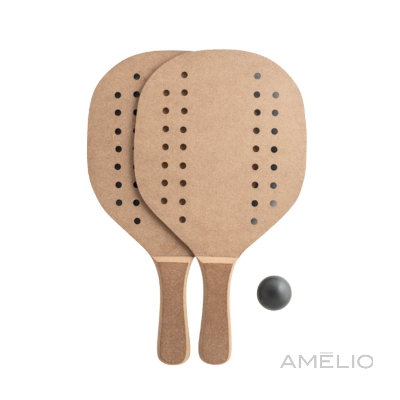 Raquetes de praia em MDF com bola inclusa