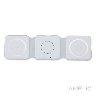 Carregador sem fio magnético triplo para Apple