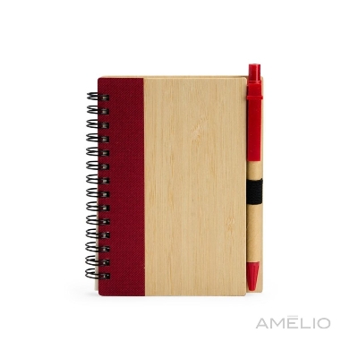 Caderno ecológico com caneta