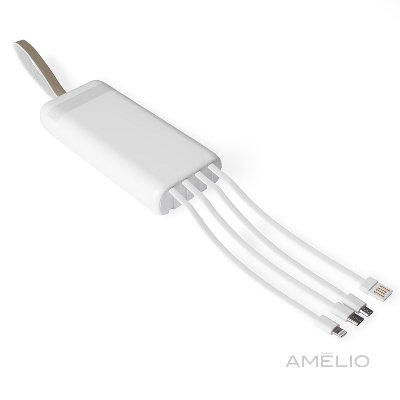 Power bank com lanterna e multissaídas