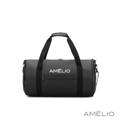 Bolsa esportiva em formato cilíndrico