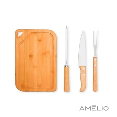 Conjunto para churrasco - 4 pçs