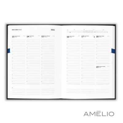 Agenda B5 em pele reciclada