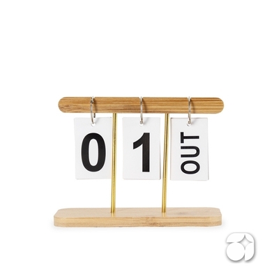 Calendário Permanente Bambu